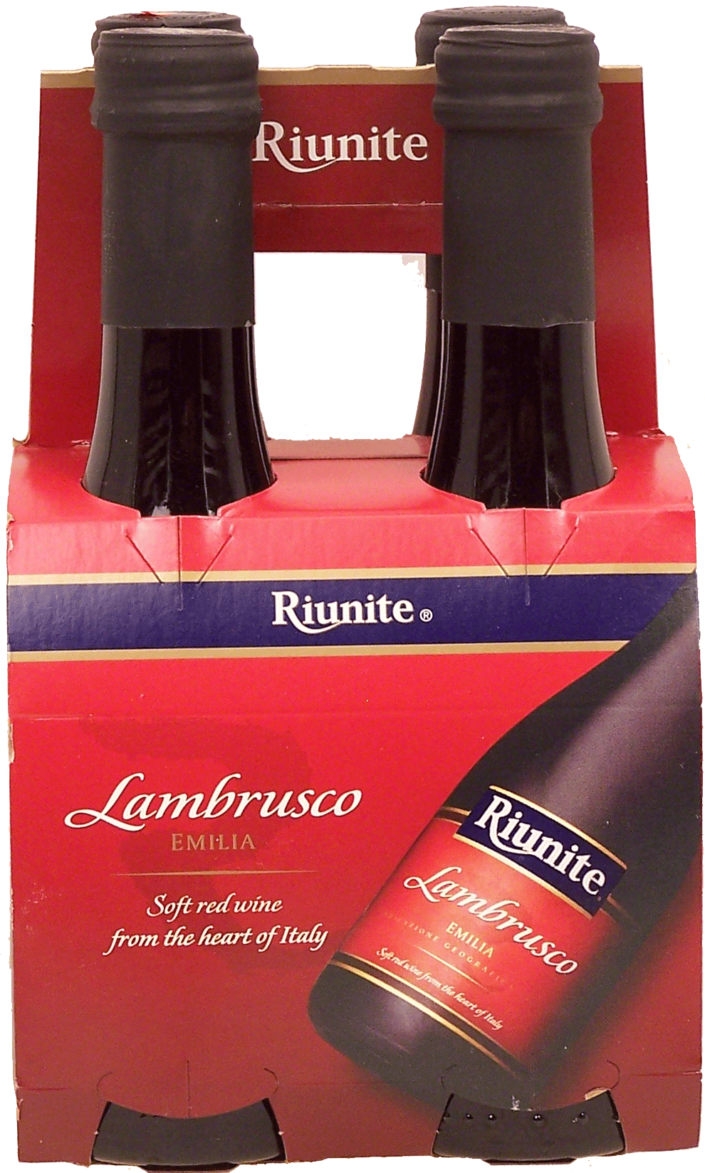 Riunite&nbsp;Lambrusco&nbsp;soft red wine from Italy, 8% alc. by vol., 187-ml single serve Full-Size Picture